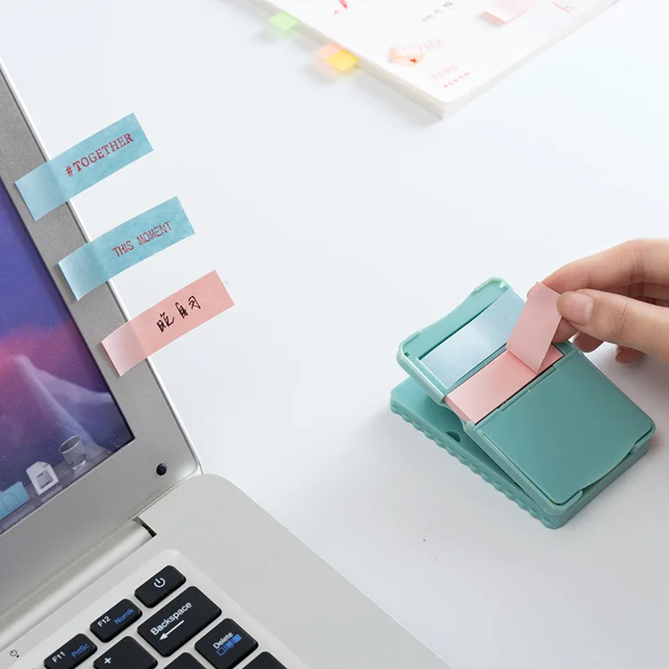 Buy 1pc Plastic Bookmarks sticker adhesive Books Paper