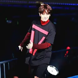 EXO Пэк HYUN того же пункта футболка в Корейском стиле модный костюм обувь для мужчин и женщин