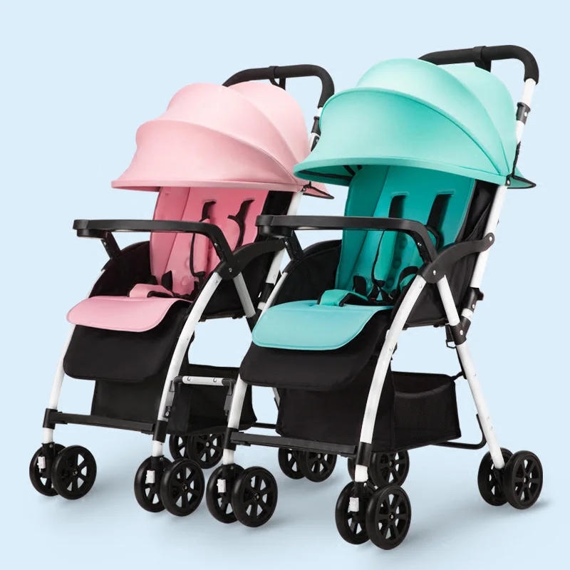 

Twins baby stroller can be split light can be sitting down folding shock baby two baby carriage twins Random combination