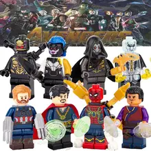 80 шт. Marvel Супер Герои танос Человек-паук железные человеческие Мстители 3 Бесконечность Военная Модель Строительные блоки Набор игрушек фигурки
