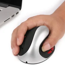 Вертикальная мышь беспроводная перезаряжаемая беспроводная компьютерная мышь для ноутбука 2,4 ГГц оптическая Нескользящая мышь для ноутбука Бесшумная 2400 точек/дюйм