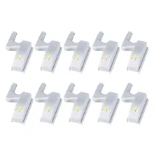 10 шт. универсальный шарнир светодиодный светильник для шкафа ночник DC12V23A 0,25 Вт на батарейках шкаф индукционный шкаф гардероб