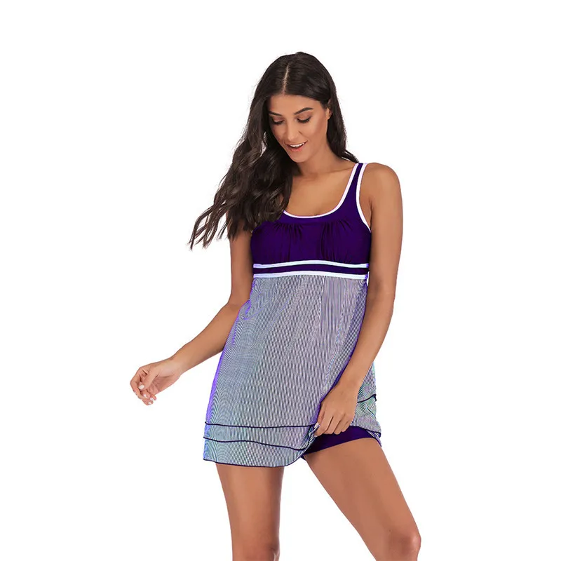 Купальный костюм из двух частей размера плюс 5XL танкини Maillot De Bain Femme купальный для
