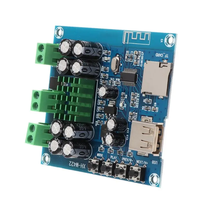 2x50 Вт DC 12 24 В TPA3116D2 двухканальный стерео Bluetooth цифровой аудио приемник усилитель
