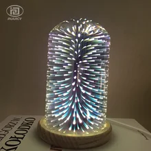 Лофт современный простой 3D позолоченный Цветной Стеклянный Абажур Настольная лампа E27 художественный магазин одежды кафе бар КТВ Ресторан фейерверк настольная лампа