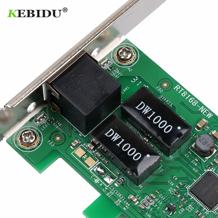 Kebidu Gigabit Ethernet PCI Express PCI-E сетевая карта 10/100/1000M RJ-45 LAN адаптер конвертер контроллер для настольного ПК