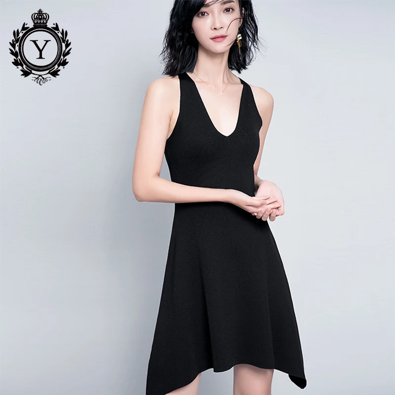 Wholesale COUTUDI 2017 Black Sundress Beach Wear Sleeveless Deep V-Neck White Dress 2017 Summer Ladies Club Party Spaghetti Strap Dresses Buy Cheap COUTUDI 2017 Black Sundress Beach Wear Sleeveless Deep V-Neck White Dress 2017 Summer Ladies Club Party Spaghetti Strap Dresses