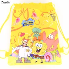 Children school bags Despicable Me Minions Kids Cartoon Drawstring Mochila Infantil For Gift Bag &duolaimi