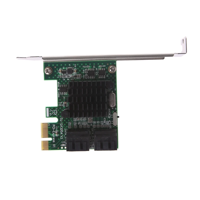 PCI E PCI Express 1x To 4 Port Sata 3 0 III 6G Converter Controller Card 2