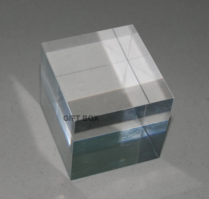 60mm Thickness Clear Plexiglass Solid Display Block Acrylic Square Shaped  Cubes Crafts - Figurines & Miniatures - AliExpress