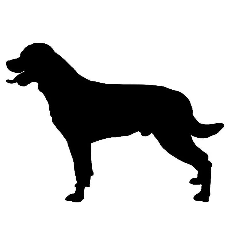 

16.1*11.6CM Rottweiler Dog Vinyl Decal Silhouette Waterproof Car Stickers Car Styling Decoration Black/Silver S1-0513