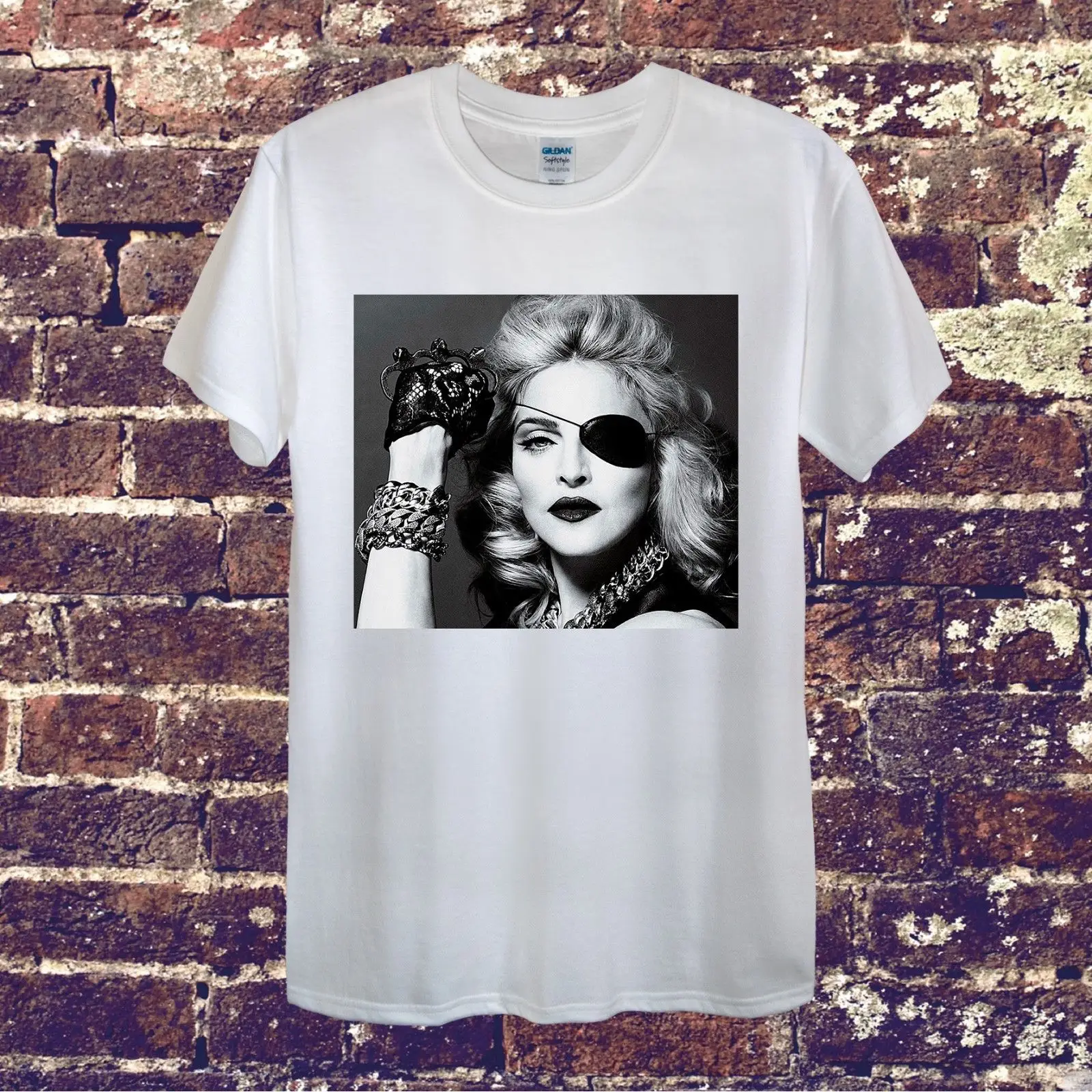 Madonna Icon New Vintage Design T-Shirt Men Women Unisex USA Gift 100% Cotton | Мужская одежда