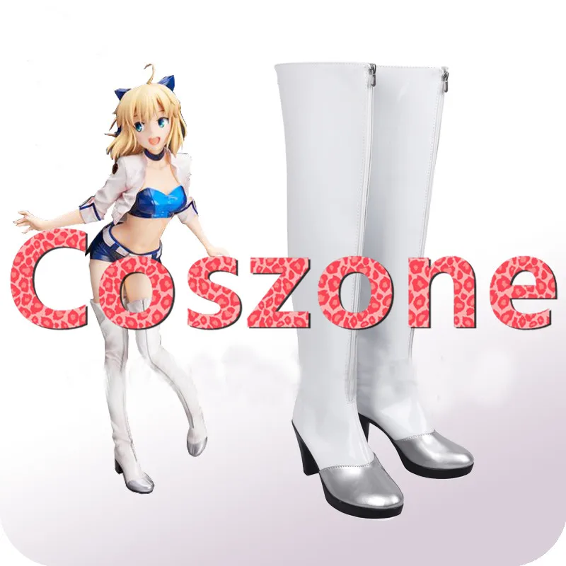 Fate Grand Order Nero Claudius TYPE-MOON Racing Ver.Saber Cosplay Shoes (2)