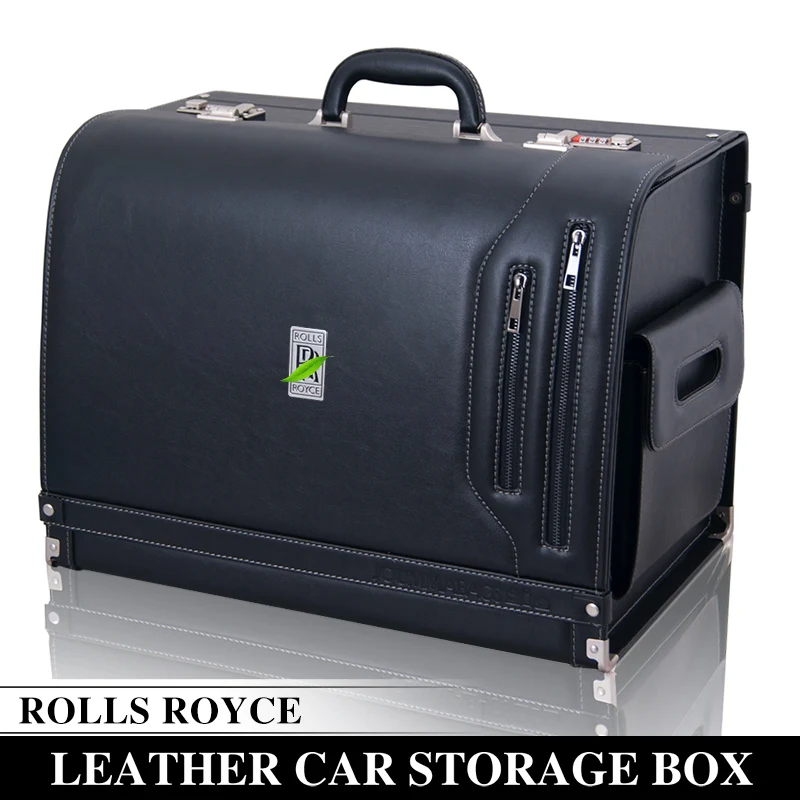 

Rolls Royce car storage box Dawn/Ghost car leather storage box Phantom/Wraith high-end trunk outdoor wild wine storage box