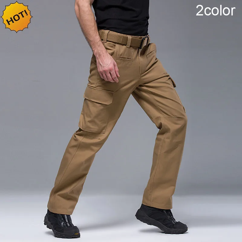 

High Quality Winter Outdoor Thicken TAD Multi Pocket Tactical Army Baggy Pants Men Commando Khaki Waterproof Cargo Trousers HOT