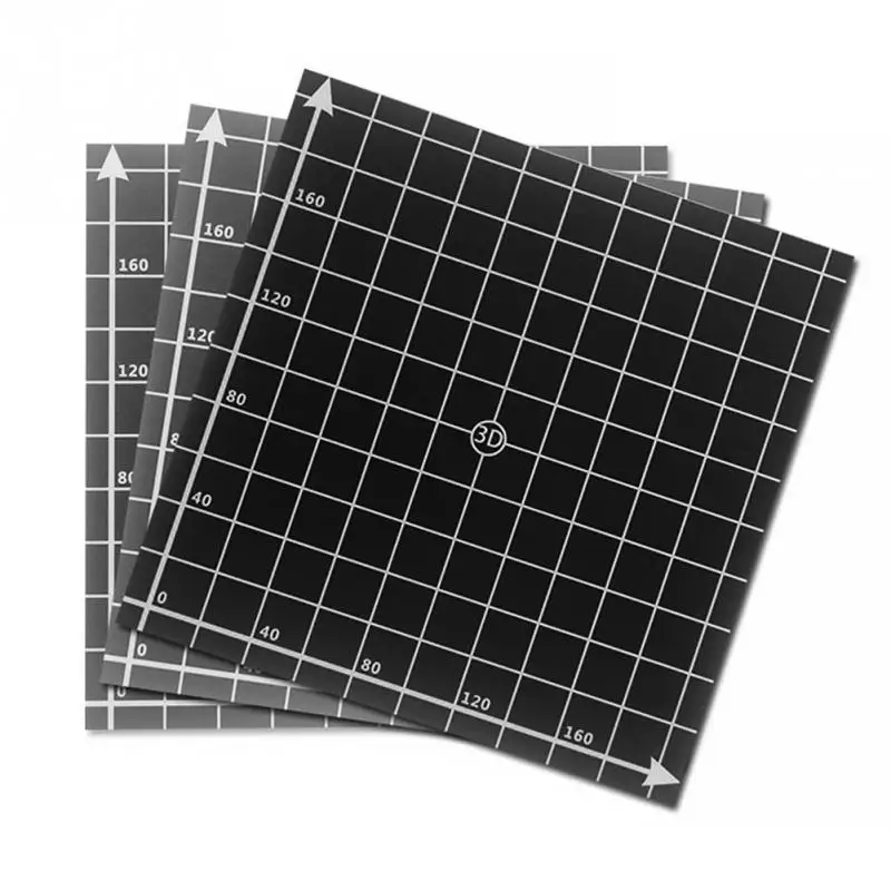 300*300 мм/220*220 мм 3d принтер тепло горячие наклейки для кровати координатная печатная поверхность горячей кровати наклейка часть для 3d принтера аксессуары
