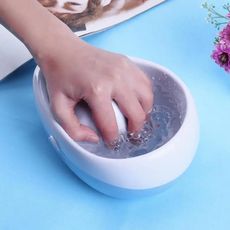 

Electric DIY Nail Art Soak Bowl Bubble Vibration Hand Wash Nail Gel Polish Remover Nail SPA Manicure Tool Nails Remover Tools