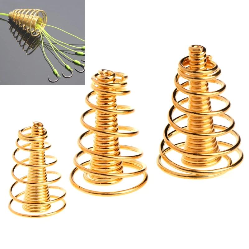 

Fishing Bait Spring Lure Inline Hanging Tackles Stainless Steel For Carp Feeder 3 Size