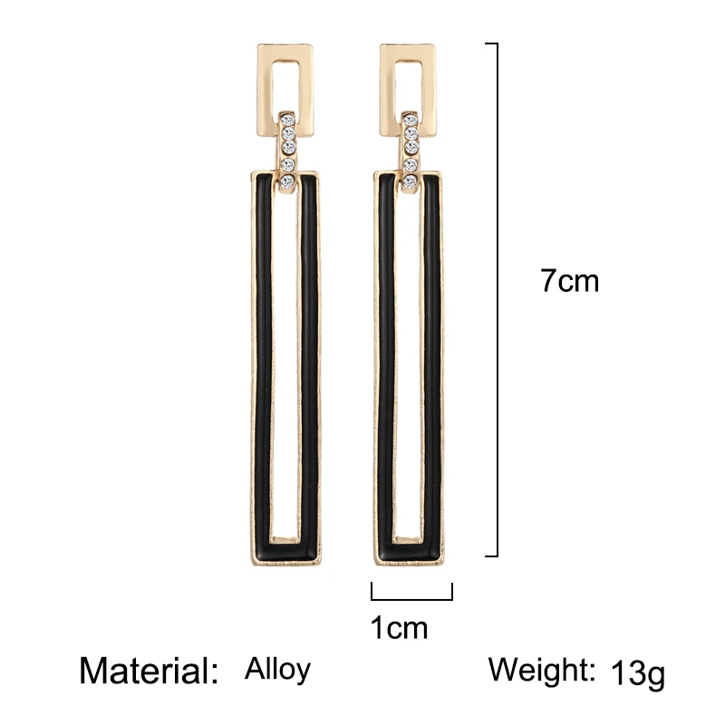 Новые трендовые золотые серебряные прямоугольные геометрические Висячие серьги для женщин модные темпераментные серьги ювелирные изделия