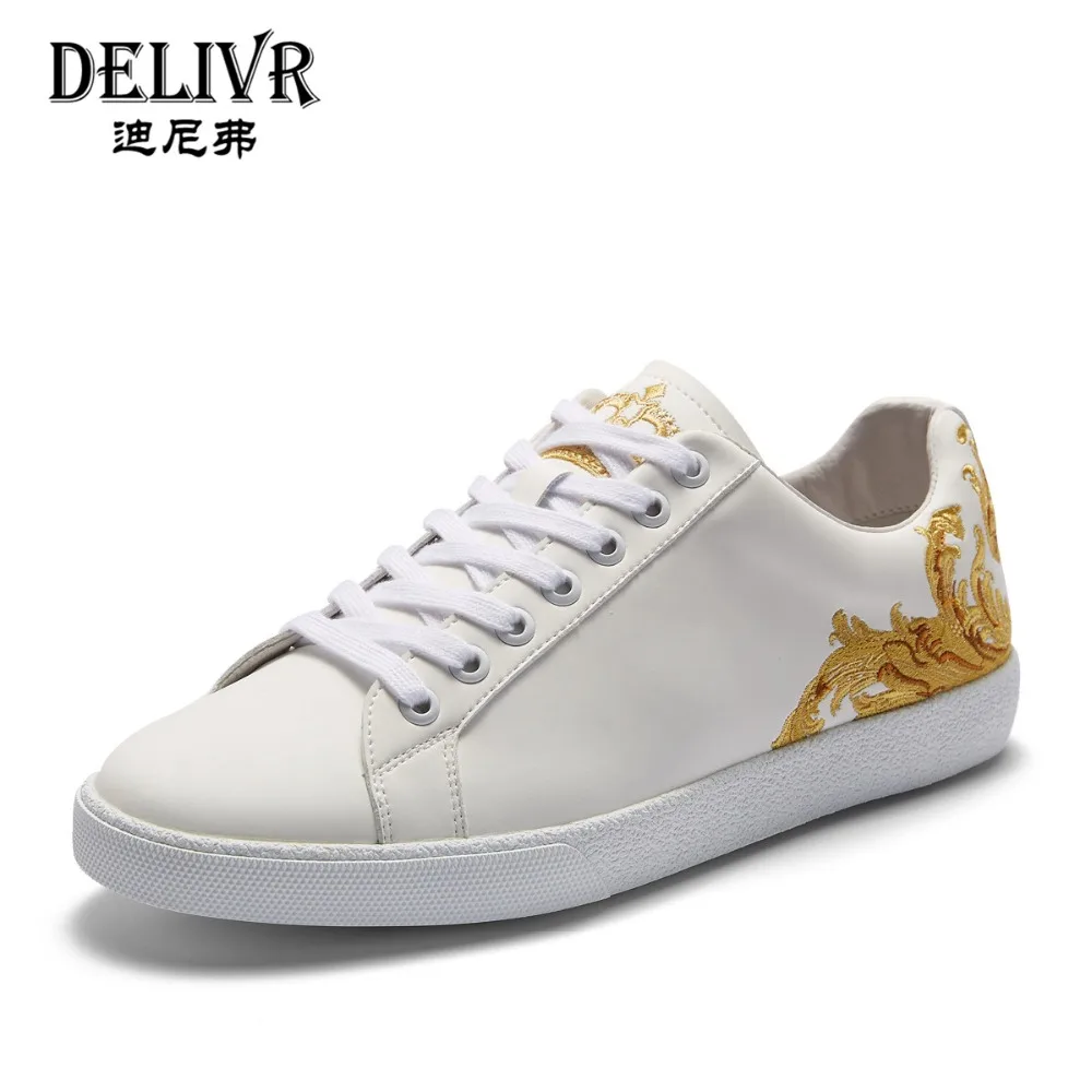 

Delivr Mens Shoes Casual Luxury Embroidery Couple Shoes Men And Women Fashion Outdoor Sneakers Low Top Designer Flats Shoes Men