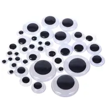 Смешанные пластиковые очки для глаз Googly Eyes самоклеющиеся для куклы Diy Детские Поделки Diy аксессуары искусственная декорация глаз цветок фрукты