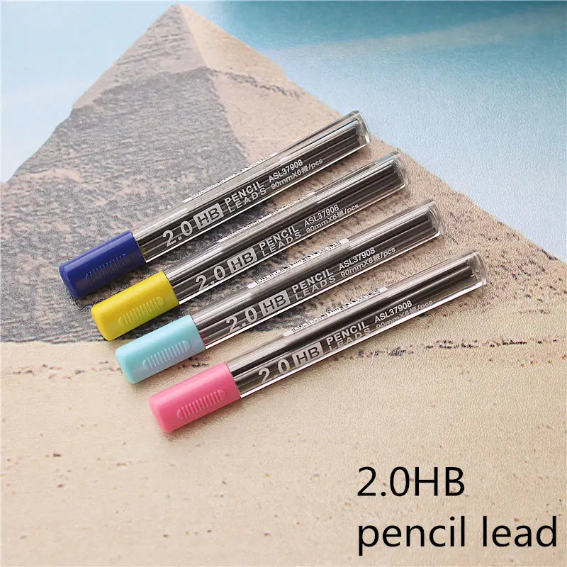 

2.0HB mechanical pemcil leads 6 refills in one box school good quality Safety stationery