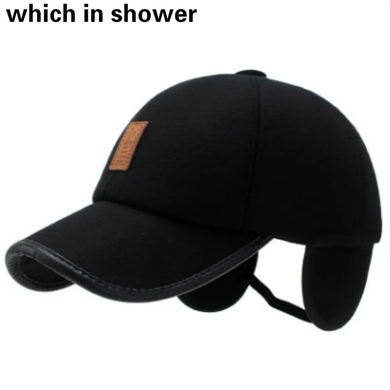 Men Baseball Cap Hat Casual Outdoor Winter Earflap Warm Ear Neck Fitted Cover
