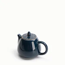 200 мл классический синий контур в золото Керамика фарфор фильтр Чай горшок ручной работы Утварь офисные Чай церемонии пуэр Чёрный Чай Чайники