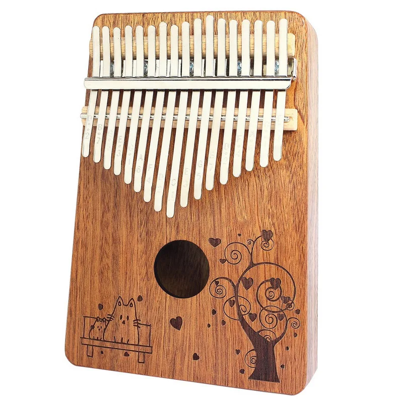

Portable B - 17T 17 Keys Kalimba Thumb Piano Mahogany Body Musical Instrument Solid Wood Kalimba Mbira Thumb Paino Free Shipping