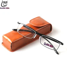= Clara Vida = деловые мужские очки для чтения, изысканные высококачественные очки с петлями, чехол+ 1+ 1,5+ 2+ 2,5+ 3+ 3,5+ 4