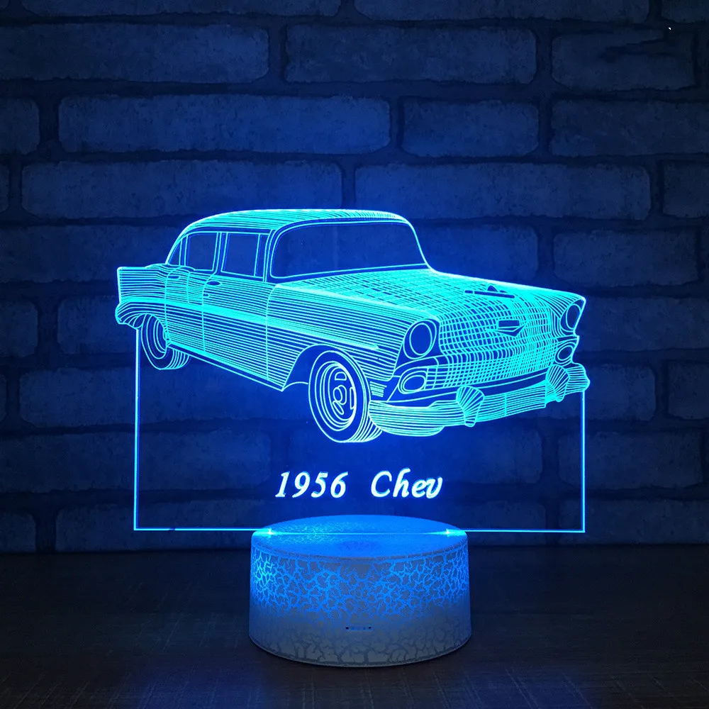 

Bridg Novelty 3d Nightlight Seven-color Led Creative Activities Gift 3d Lamp Customized Small Table Led Night Light