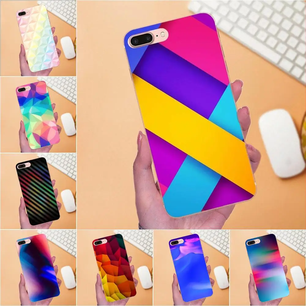 Чехол для телефона Fundas чехол Apple iPhone 4 4S 5 5C 5S SE 6 6S 7 8 Plus X XS Max XR цветной градиент