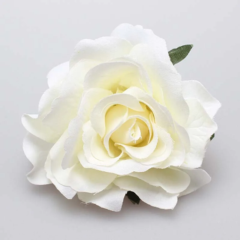 

White New Women Charming Bridal Rose Flower Hairpin Wedding Bridesmaid Party Accessories Hair Clip