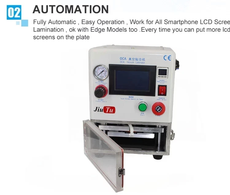 edge laminator machine for cracked lcd screen fix jiutu for samsung s9 s9 plus , iphone x 10 repair  (5)
