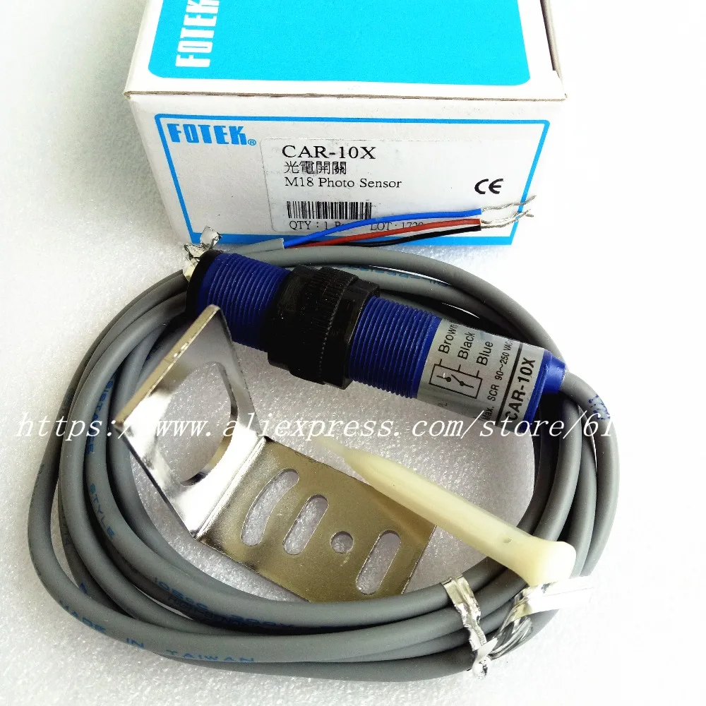 Car10x Fotek M18 Photoelectric Switch Sensors 100 New Original Reflex