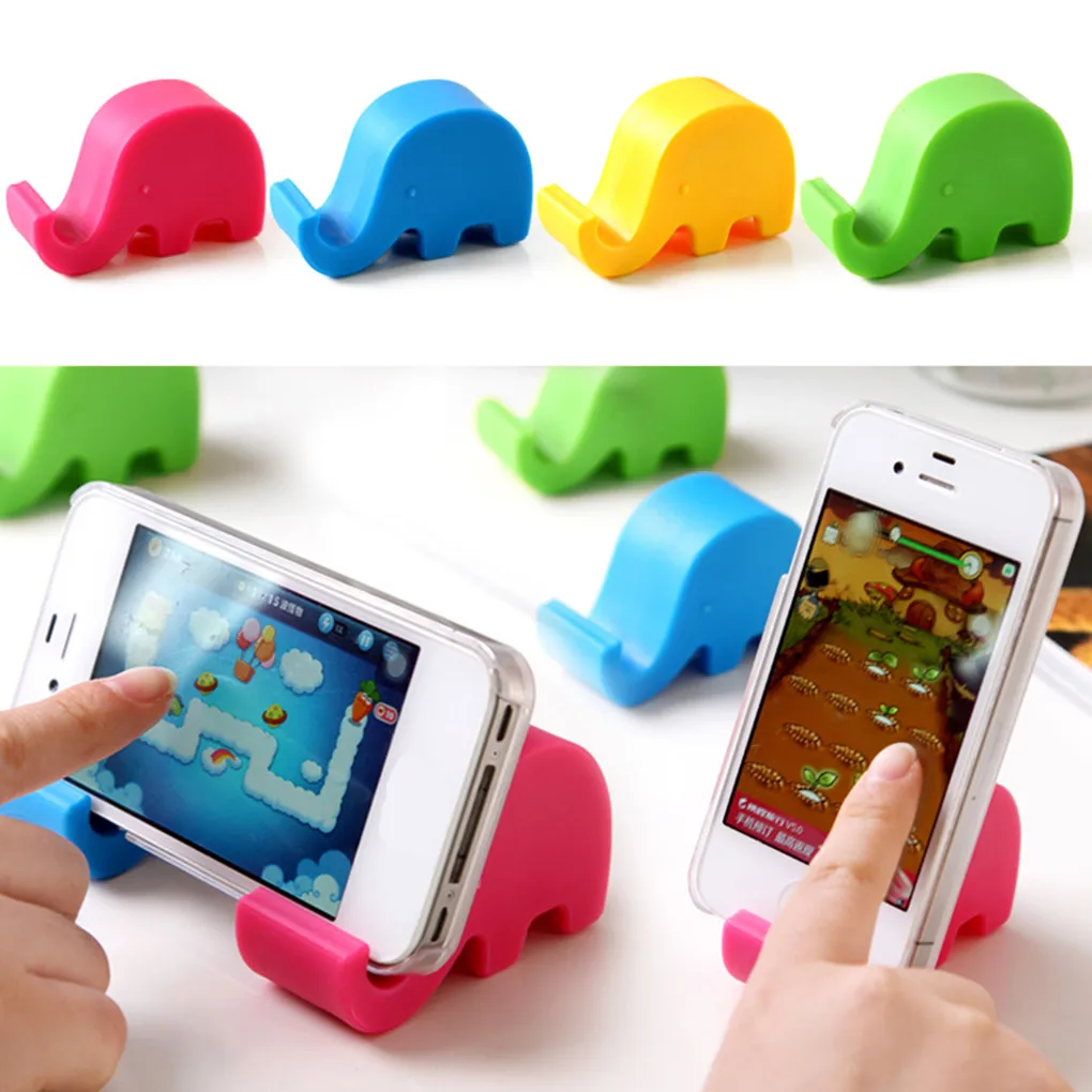 

Mini Elephant Table Desk Mount Stand Phone Holder for Cell Mobile Phone Tablets