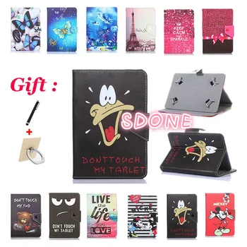 

Universal Cartoon Case for Digma Plane 7.12/7.5/7.6/7.7/7.71/7.8/7.9/7.0 3G 7 inch Tablet Stand Protective Case cover + 2 gifts