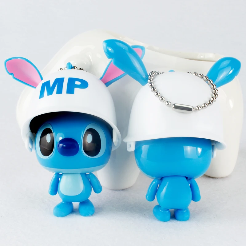 

Hot movie the Lilo stitch cute key chain,cartoon keychain,kawaii lilo stitch with hat Key ring, bag accessories car keyring