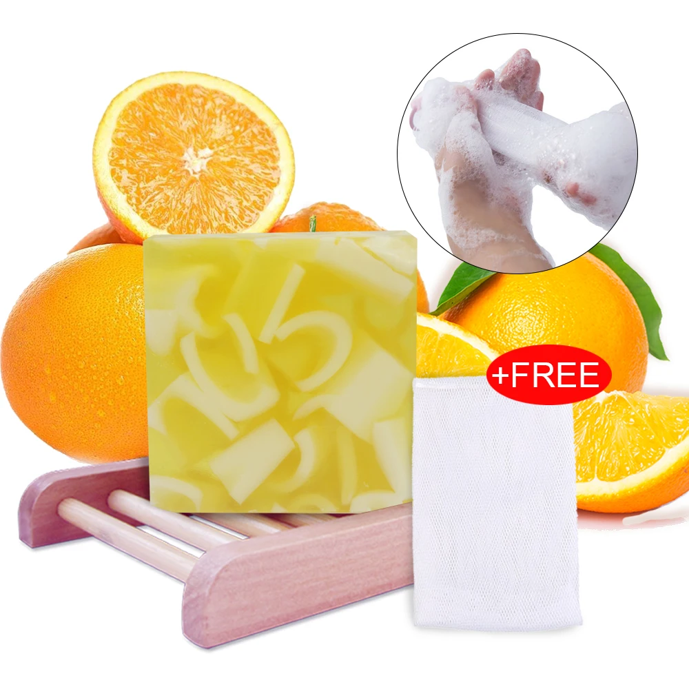 Organic Handmade Soap Bars Fragrance Orange Essential Oil ...