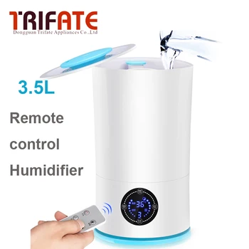 

003 Humidifier LED Display Remote Control Ultrasonic Cool with Digital Humidity Mist Control Timing Water Shortage