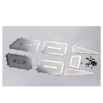 

1 Set Metal Window Mesh Net for DJ TACTICAL UNIT TRX4 Tactical RC Car Stainless Steel 3D Side Window Armor DIY Modified Parts