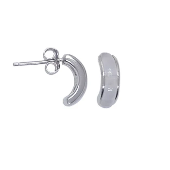 

Pure 925 Sterling Silver Stud Earrings With White Opal Silver Earrings