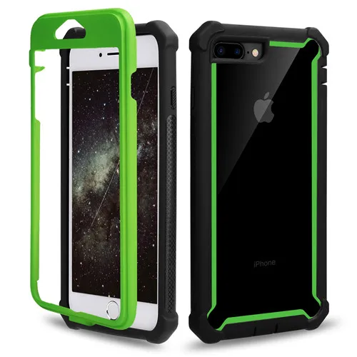 Высококачественный прозрачный чехол для телефона для coque iPhone XS Max XR X 6S 7 8 Plus, Гибридный Прочный противоударный защитный чехол для Doom, чехол s - Цвет: Green Phone Case