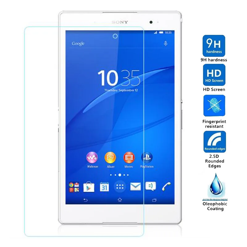 9H защита экрана из закаленного стекла для sony Xperia Tablet Z2 SGP541 Z3 Compact Tablet 8," Z4 SGP771 Защитная пленка для планшета