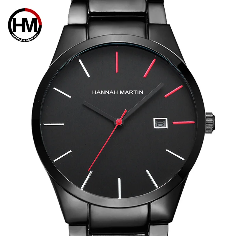 

Men Watch Waterproof Calendar Date Quartz Watches Multifunction Simple Design HM-17551 relojes para hombre 2019