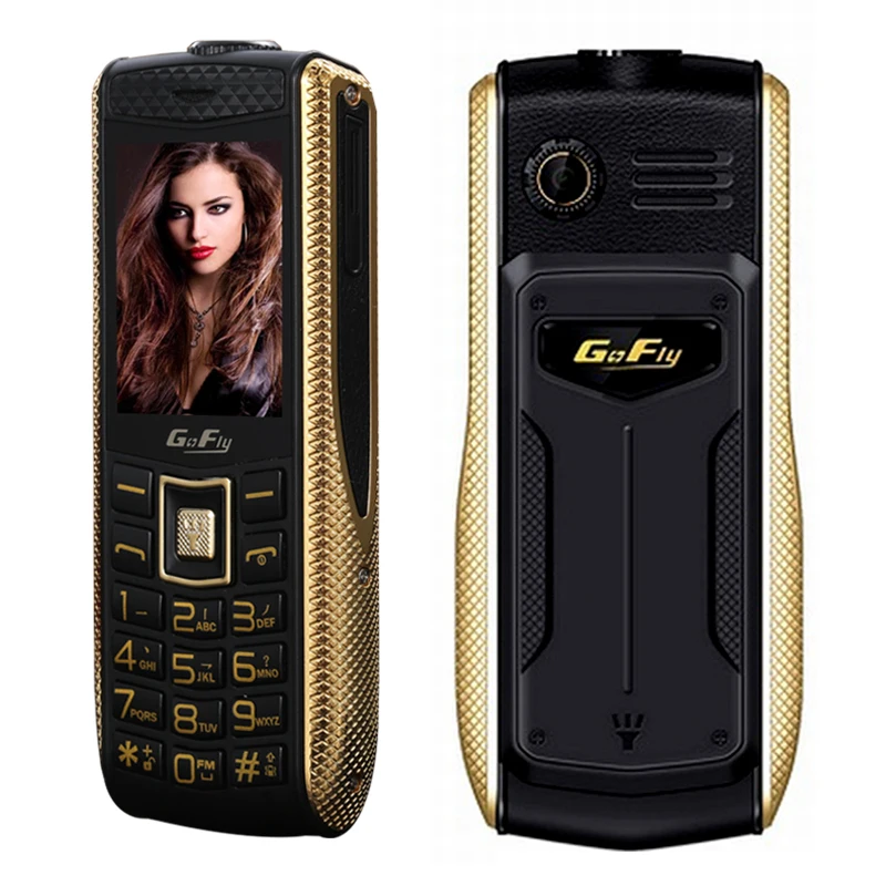 GOFLY V2000 feature rugged cellphone metal edge 1 3MP camera wireless FM flashlight bluetooth 2 0