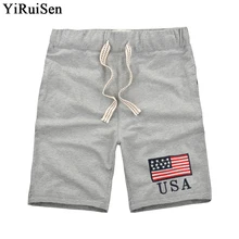 Бренд yiruisen одежда хлопковые шорты мужские повседневные шорты Бермудские острова Masculina