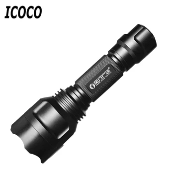 

ICOCO C8 L2 LED Flashlight Aluminum Waterproof Zoomable Torch Light 5 Modes Super Bright Rechargeable Tactical Lamp For Outdoor