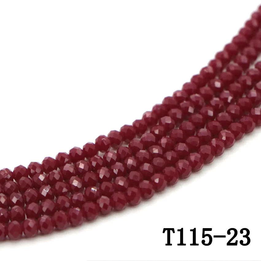 24 The dark red natural crystal beads (5)