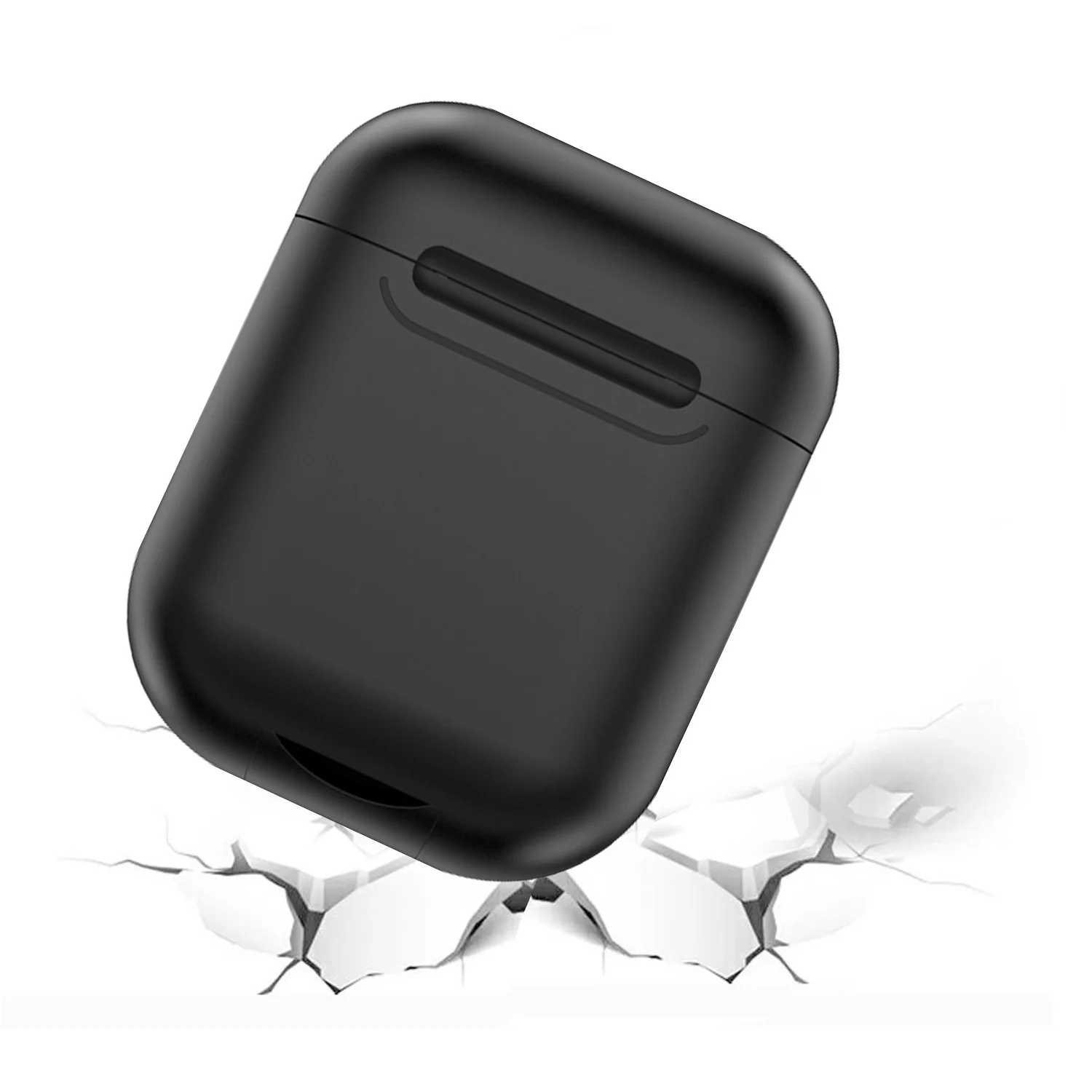 Vococal Soft Silicone Wireless Charging Case Protective Cover Box For Apple AirPods Air Pods Any Qi Wireless Charger Gadgets